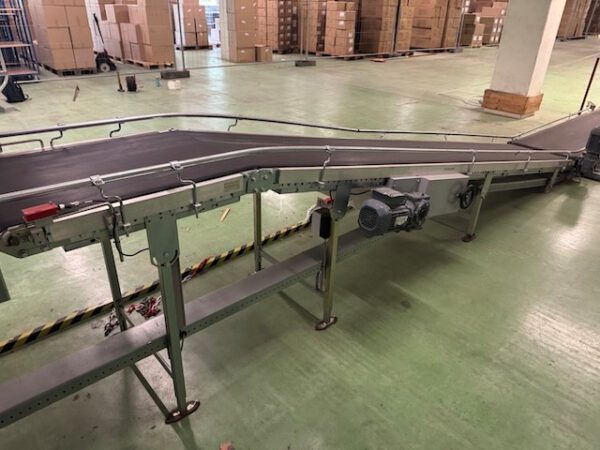 Steigband / Gurtförderer, angetrieben, ca. 5,50m Länge, Gurtbreite 60cm, Transnorm