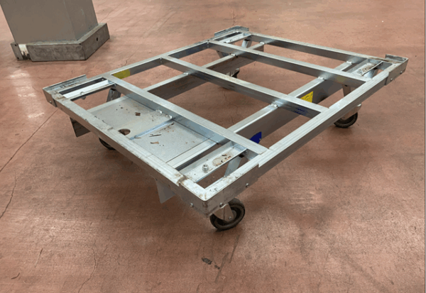 20 Stück Palettentransportwagen für Industriepaletten: 1000x 1200 mm, 300kg Traglast