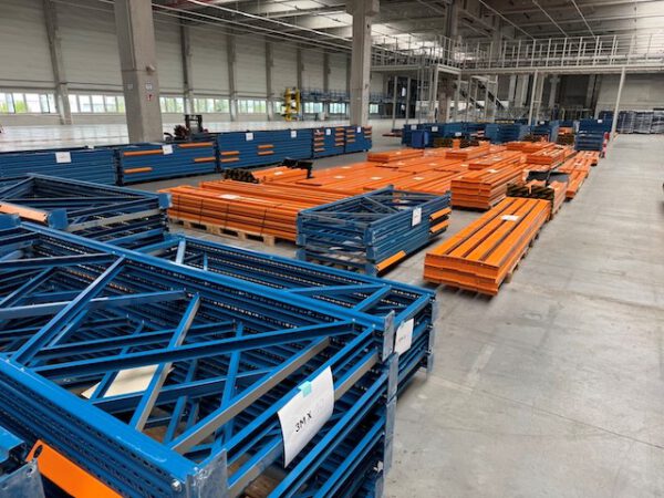 Palettenregal, Nedcon, Höhe 2,50 – 2,70m, Traversenlänge 3m und 4m, 500kg pro Palette, max. 5.600 Palettenstellplätze, – Bild 2