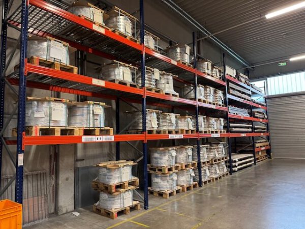 Palettenregal, Topregal, Höhe 4,50 - 5m, Traversenlänge 2,70m und 3,60m, 555kg – 1.000kg pro Palette, max. 288 Palettenstellplätze