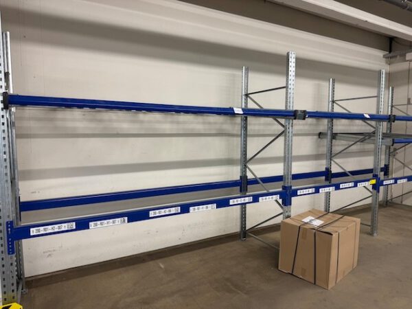 3 Felder Palettenregal mit 4 Ebenen Durchlaufregale für Kisten / Kartons, Bereitstellregal / Röllchenregal, Bito