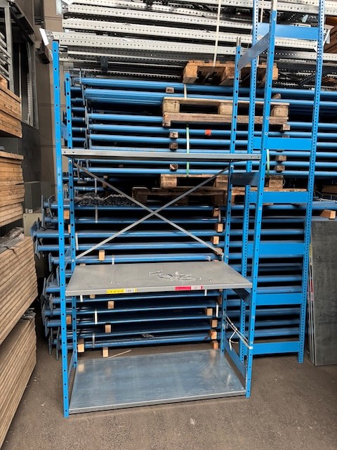 1.400 Felder Fachbodenregale, Tixit, Fachböden 1,30m und 1m Breite, Tiefe 0,60m, Rahmenhöhe 2,40m und 4,80m lagertechnik 1.400 Felder Fachbodenregale, Tixit, Fachböden 1,30m und 1m Breite, Tiefe 0,60m, Rahmenhöhe 2,40m und 4,80m – Bild 2