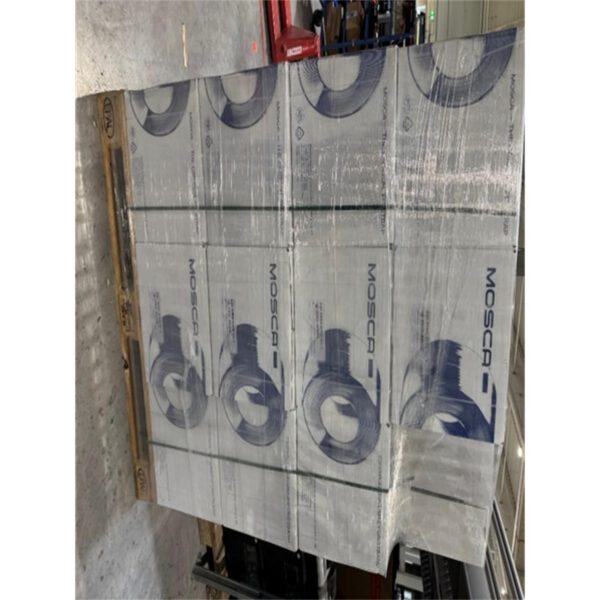 23 Kartons (45 Rollen) Umreifungsband, Mosca, 8x0,45mm, Länge 4500m, Kern 200, transparent