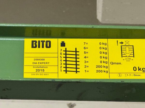 2 Felder Durchlaufregale für Kisten / Kartons, Bereitstellregal / Röllchenregal,  Bito – Bild 11