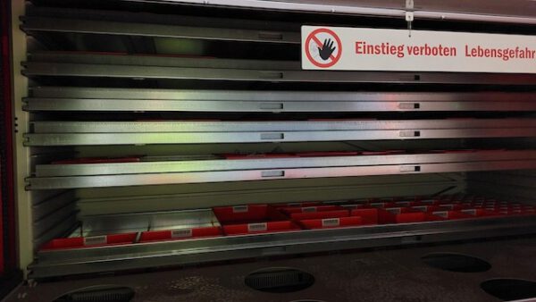 Liftsystem, Hänel High Speed, ca. 10m hoch, 450kg / Tablar, Tablar: ca. 2,86m x 82cm, 88 Tablare – Bild 11