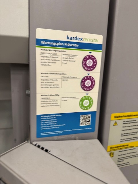 3x Liftsystem, Kardex XP 500, ca. 3m hoch, 450kg / Tablar, Tablar: ca. 3m x 86cm lagertechnik 3x Liftsystem, Kardex XP 500, ca. 3m hoch, 450kg / Tablar, Tablar: ca. 3m x 86cm – Bild 11