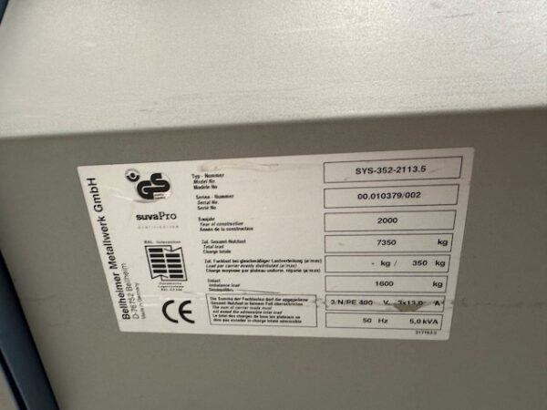 3 Lagerpaternoster, Kardex, ca. 4,45m hoch, 350kg / Gondel – Bild 12