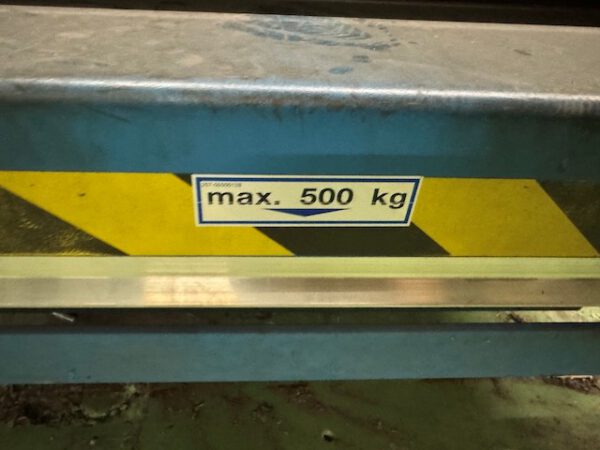 Hubtisch mit Rampe, Plattform 1,50m x 0,77m, 500kg – Bild 12
