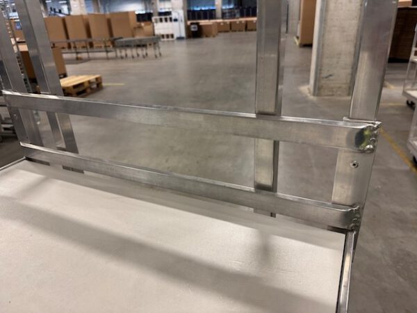 148 Stück große Kommissionierwagen / Transportwagen mit 4 Böden und Treppe, Alu – Bild 14