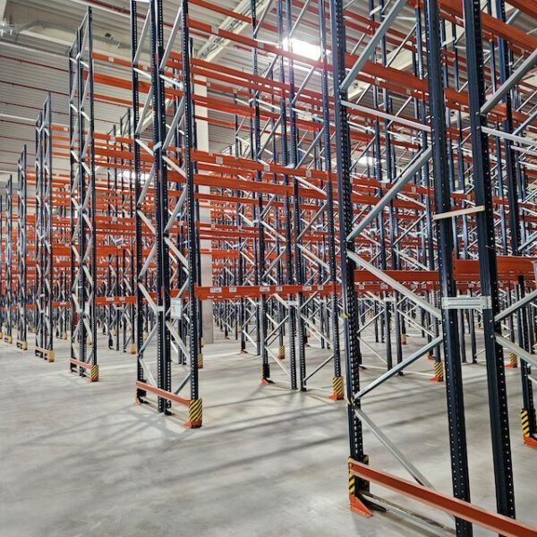 Palettenregal, Mecalux, Höhe 9,50m, Traversenlänge 2,70m 800kg pro Palette, max. 41.000 Palettenstellplätze – Bild 15