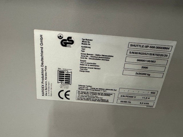 3x Liftsystem, Kardex XP 500, ca. 3m hoch, 450kg / Tablar, Tablar: ca. 3m x 86cm lagertechnik 3x Liftsystem, Kardex XP 500, ca. 3m hoch, 450kg / Tablar, Tablar: ca. 3m x 86cm – Bild 14