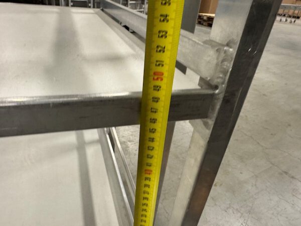 148 Stück große Kommissionierwagen / Transportwagen mit 4 Böden und Treppe, Alu – Bild 16