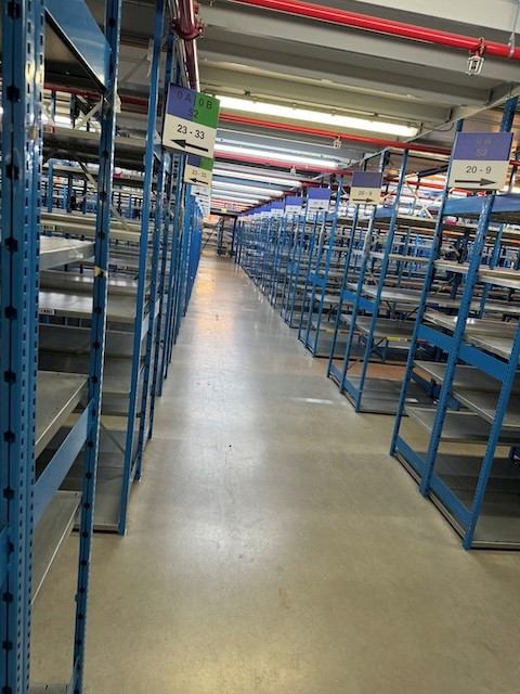 1.400 Felder Fachbodenregale, Tixit, Fachböden 1,30m und 1m Breite, Tiefe 0,60m, Rahmenhöhe 2,40m und 4,80m lagertechnik 1.400 Felder Fachbodenregale, Tixit, Fachböden 1,30m und 1m Breite, Tiefe 0,60m, Rahmenhöhe 2,40m und 4,80m – Bild 17