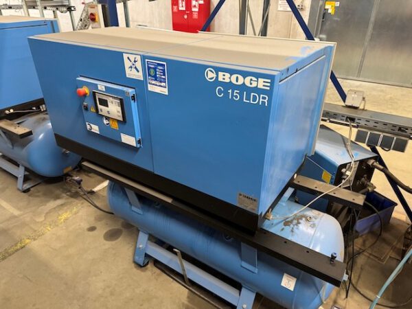 2x Kompressoranlagen 10bar, Boge, Schraubenkompressor, inkl. Drucklufttrockner, Druckluftbehälter mit Schalldämmhaube – Bild 18