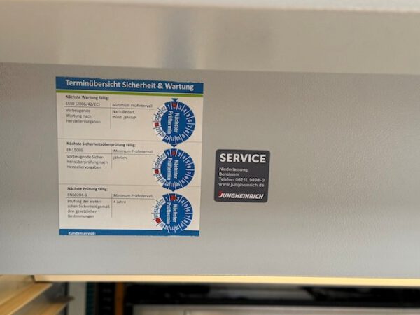 Liftsystem, Jungheinrich / Kardex, ca. 5,34m hoch, 490kg / Tablar, Tablar: ca. 4,50m x 81cm – Bild 19