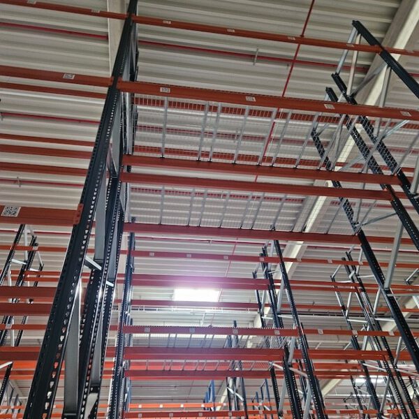 Palettenregal, Mecalux, Höhe 9,50m, Traversenlänge 2,70m 800kg pro Palette, max. 41.000 Palettenstellplätze – Bild 20