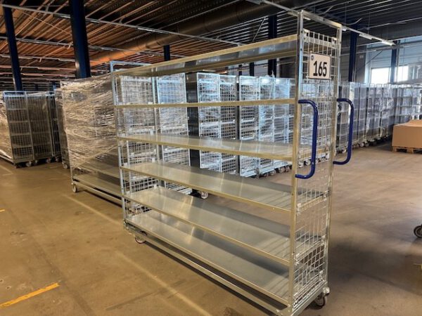 190 Stück Kommissionierwagen / Transportwagen, Wanzl KT-3, 1,90m lang – Bild 3