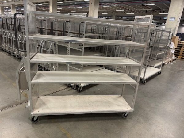470 Stück Kommissionierwagen / Transportwagen mit 5 Böden und Treppe, Alu – Bild 3