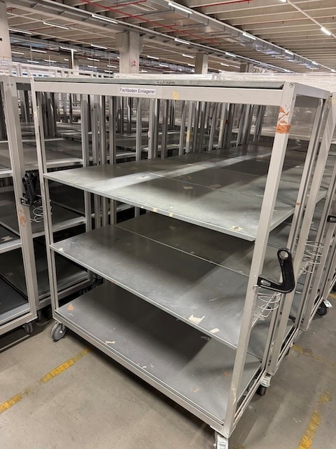 20 Stück Kommissionierwagen / Transportwagen mit 4 Böden und Griffen an zwei Seiten lagertechnik 20 Stück Kommissionierwagen / Transportwagen mit 4 Böden und Griffen an zwei Seiten – Bild 3