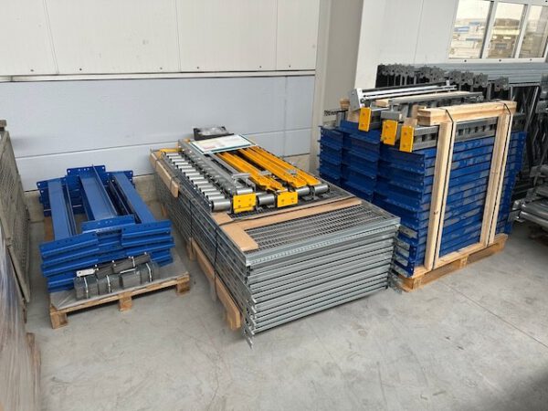 Palettendurchlaufregal / bzw. Durchlaufregal für Paletten 1mx 1,20m, max. 350kg, 90 – bis 108 Plätze – Bild 3