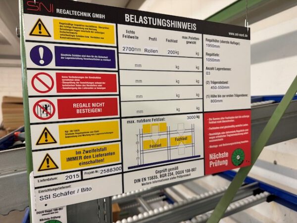 2 Felder Durchlaufregale für Kisten / Kartons, Bereitstellregal / Röllchenregal,  Bito – Bild 3