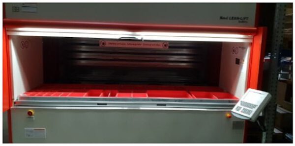 Liftsystem, Hänel High Speed, ca. 10m hoch, 450kg / Tablar, Tablar: ca. 2,86m x 82cm, 88 Tablare – Bild 26