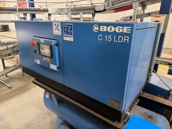 2x Kompressoranlagen 10bar, Boge, Schraubenkompressor, inkl. Drucklufttrockner, Druckluftbehälter mit Schalldämmhaube – Bild 26