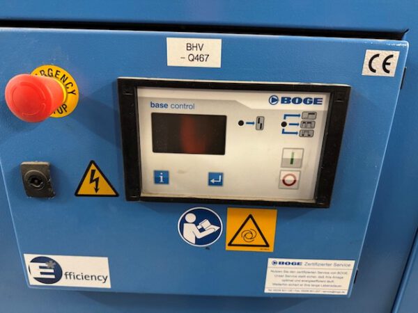 2x Kompressoranlagen 10bar, Boge, Schraubenkompressor, inkl. Drucklufttrockner, Druckluftbehälter mit Schalldämmhaube – Bild 27