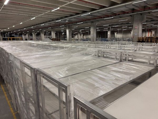 148 Stück große Kommissionierwagen / Transportwagen mit 4 Böden und Treppe, Alu – Bild 29