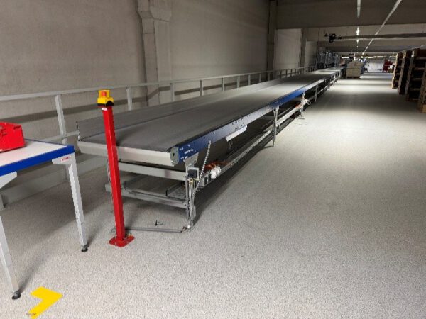 Fördertechnik, VanRiet, ca. 120m, Gurtförderer und 3 Rollenbahnkurven – Bild 4