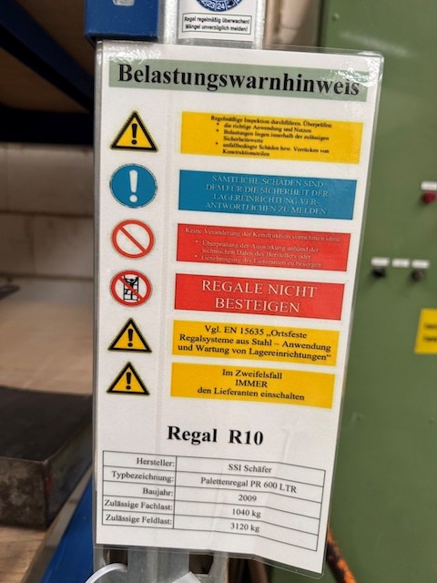 2 Felder Palettenregal, SSI Schäfer, Rahmenhöhe ca. 3,50m bis 4m, Traversenlänge: 2,80m, lagertechnik 2 Felder Palettenregal, SSI Schäfer, Rahmenhöhe ca. 3,50m bis 4m, Traversenlänge: 2,80m, – Bild 4