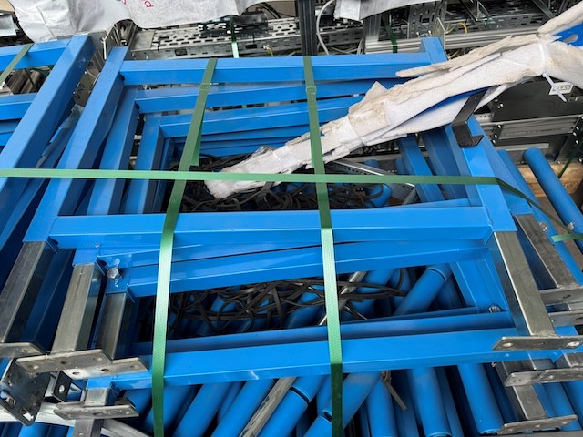 unangetriebene Rollenbahn, ca. 22,7m lang, 1 Kurve, inkl. Füße lagertechnik unangetriebene Rollenbahn, ca. 22,7m lang, 1 Kurve, inkl. Füße – Bild 4