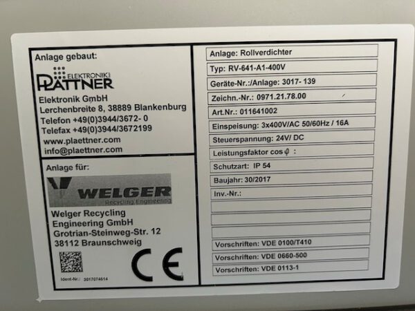 Rollverdichter/ Presse die in Rollen presst für Kartons, Folien, Papierabschnitte, Stanzgitter etc – Bild 4