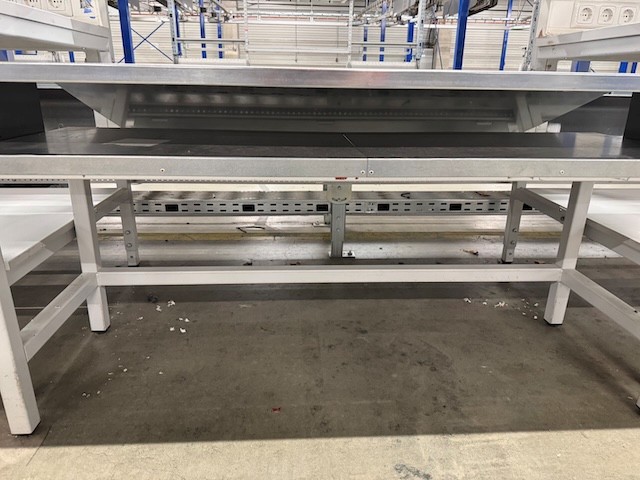 22 Stück 2er Einheit Kommissioniertische / Arbeitstische, mit „Rutsche“ höhenverstellbar lagertechnik 22 Stück 2er Einheit Kommissioniertische / Arbeitstische, mit „Rutsche“ höhenverstellbar – Bild 5