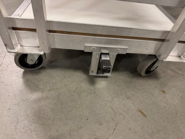 148 Stück große Kommissionierwagen / Transportwagen mit 4 Böden und Treppe, Alu – Bild 5