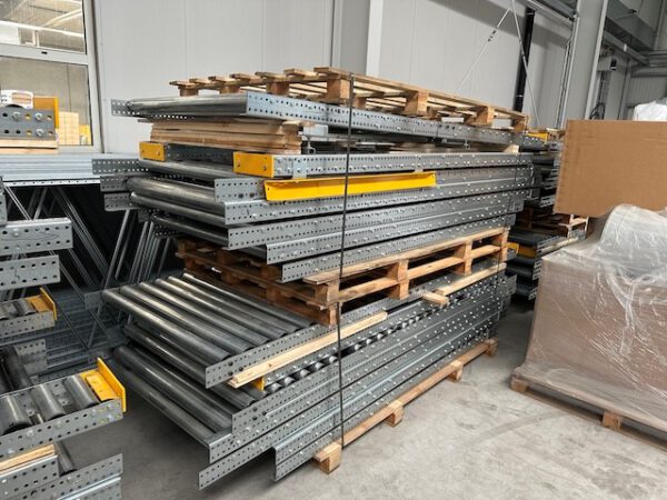Palettendurchlaufregal / bzw. Durchlaufregal für Paletten 1mx 1,20m, max. 350kg, 90 – bis 108 Plätze – Bild 5