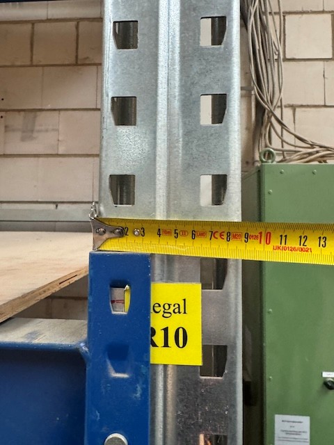 2 Felder Palettenregal, SSI Schäfer, Rahmenhöhe ca. 3,50m bis 4m, Traversenlänge: 2,80m, lagertechnik 2 Felder Palettenregal, SSI Schäfer, Rahmenhöhe ca. 3,50m bis 4m, Traversenlänge: 2,80m, – Bild 5