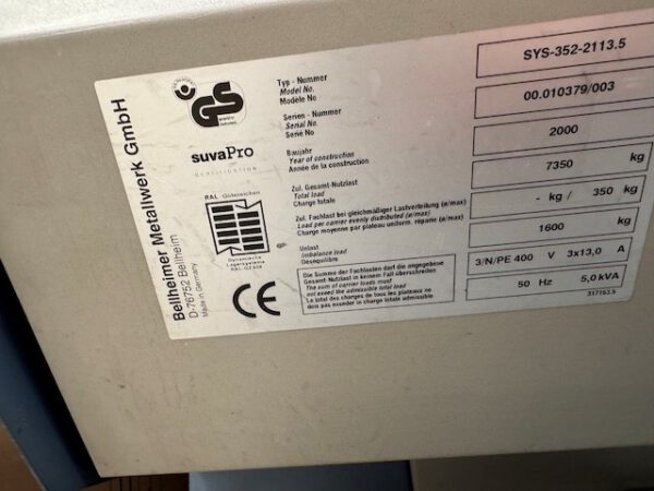 3 Lagerpaternoster, Kardex, ca. 4,45m hoch, 350kg / Gondel – Bild 5