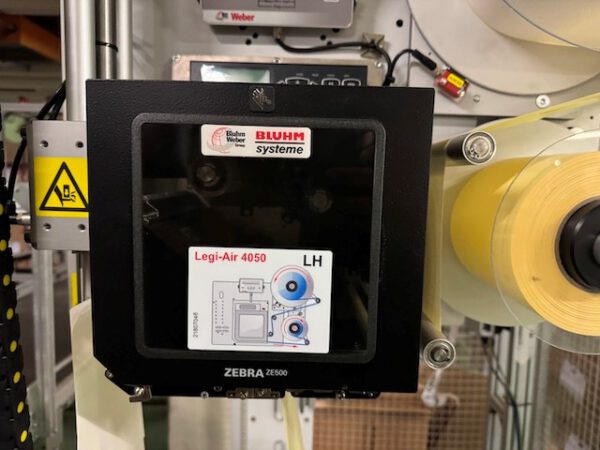 Etikettierer, Weber Legi Air 4050 E, Drucker: Zebra ZE500-6– – Bild 5