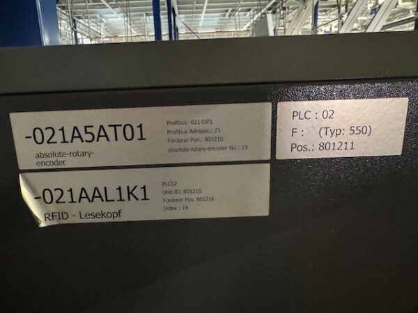 Poket Sorter System, Dürkopp, mit Taschenpuffer mit 13.000 Plätzen, gesamt über 40.000 Taschen, über 2KM Schienen, Weichen, Steigförderer, Steuerungsteile, Ersatzteilen – Bild 40