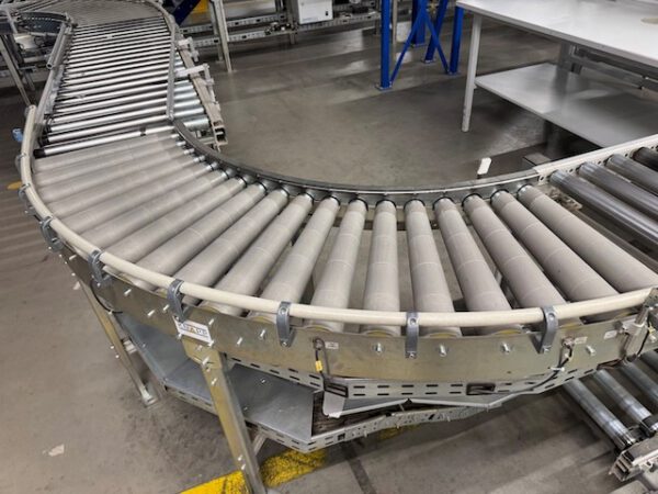 560m angetriebene Kartonförderstrecke, Knapp, mit „kleinem Sorter“ 10 Ausschleusepunkten am Ende – Bild 46