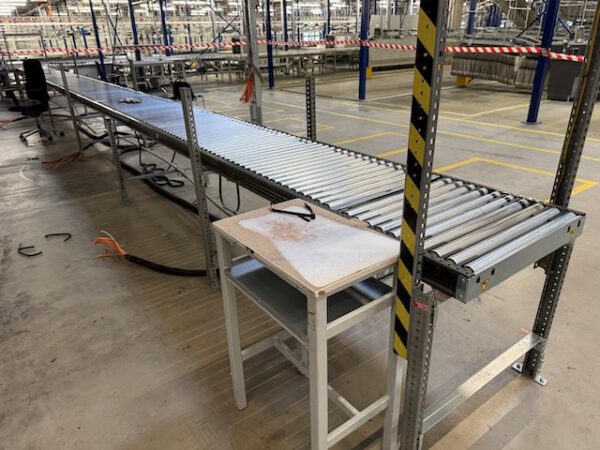 560m angetriebene Kartonförderstrecke, Knapp, mit „kleinem Sorter“ 10 Ausschleusepunkten am Ende – Bild 6
