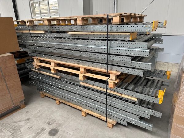 Palettendurchlaufregal / bzw. Durchlaufregal für Paletten 1mx 1,20m, max. 350kg, 90 – bis 108 Plätze – Bild 6