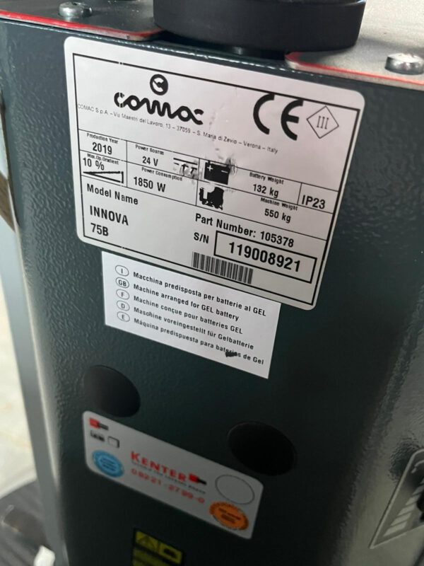 Aufsitz-Scheuersaugmaschine, Comac Innova 75B – Bild 6