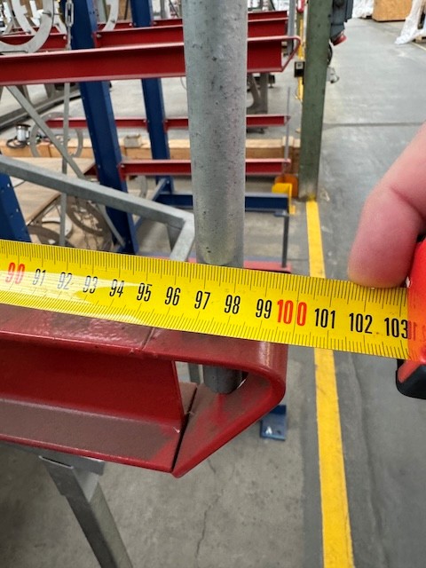 5 Rahmen Kragarmregal, zweiseitig, Fischer, Rahmenhöhe ca. 2,50m, Armlänge ca. 1m, 285kg/ Arm lagertechnik 5 Rahmen Kragarmregal, zweiseitig, Fischer, Rahmenhöhe ca. 2,50m, Armlänge ca. 1m, 285kg/ Arm – Bild 6