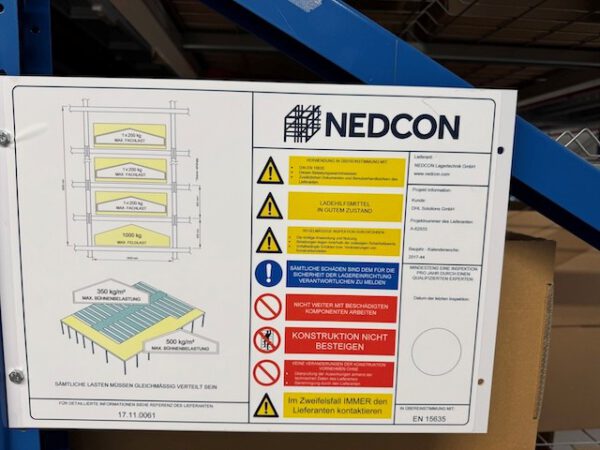 Picktower, 4 geschossige Fachbodenregalanlage, Nedcon, ca. 6.000m2 Grundfläche = gesamt ca. 24.000m2, Gesamt: 502.816 Kistenstellplätze Kisten / Karton in 60x40cm! – Bild 7