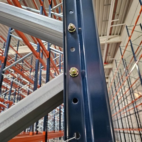 Palettenregal, Mecalux, Höhe 9,50m, Traversenlänge 2,70m 800kg pro Palette, max. 41.000 Palettenstellplätze – Bild 7