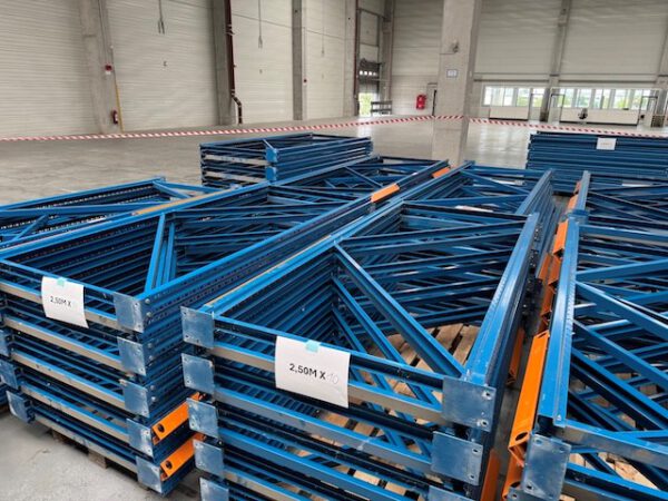 Palettenregal, Nedcon, Höhe 2,50 – 2,70m, Traversenlänge 3m und 4m, 500kg pro Palette, max. 5.600 Palettenstellplätze, – Bild 8