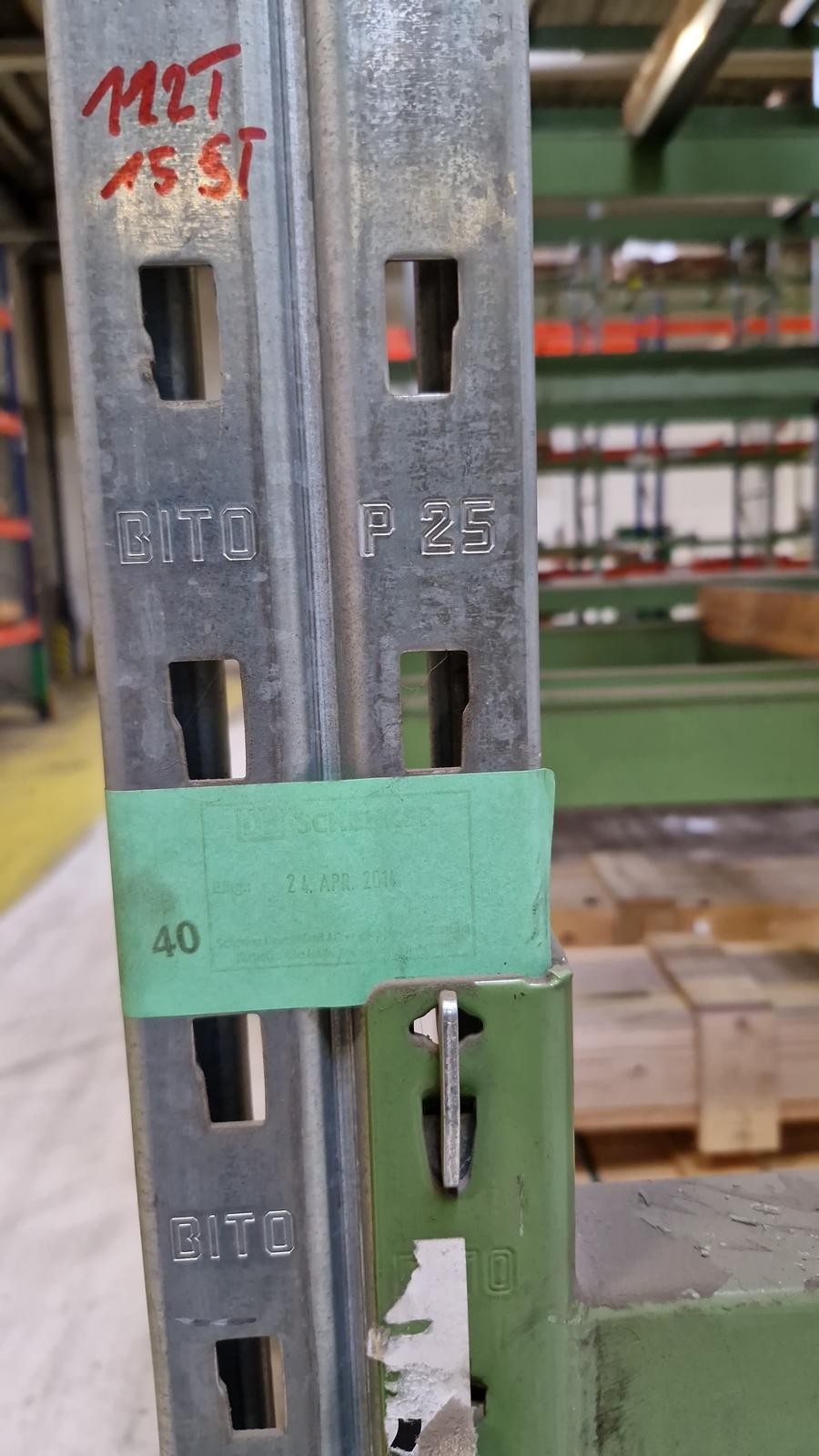 Palettenregal, Bito, Rahmenhöhe 4,50m bis 5,50m, Traversenlänge: 3,60m, max. 4.400 Stellplätze, lagertechnik Palettenregal, Bito, Rahmenhöhe 4,50m bis 5,50m, Traversenlänge: 3,60m, max. 4.400 Stellplätze, – Bild 8