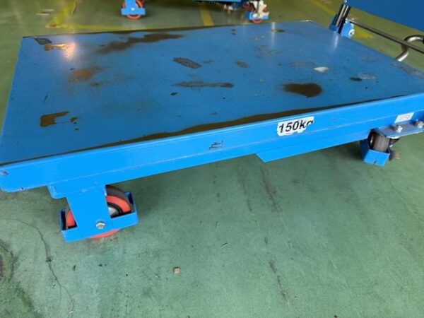 11 Scherenhubtische mit manuellem Hubantrieb, 150 kg Traglast, 740x450 mm – Bild 8